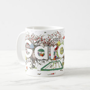 Gartenpflanzen und Tiere Personalisiert Kaffeetasse