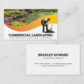 Gartenpflanzende Blume | Landflucht Visitenkarte (Vorne/Hinten)