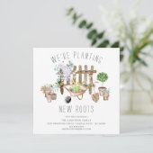 Gartenpflanzung Neue Wurzelbewegung Ankündigung (Stehend Vorderseite)