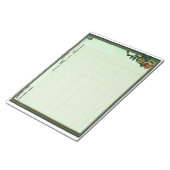 Gartenpflanzungs-Notizbuch Notizblock (angewinkelt)