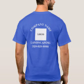 Gartenpflege Name des Unternehmens T-Shirt (Rückseite)