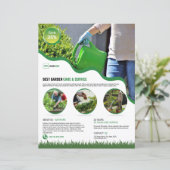 Gartenpflege-Service Flyer Vorlage (Stehend Vorderseite)