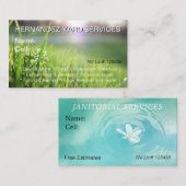 Gartenpflege und Hausreinigung Visitenkarte (Vorne/Hinten)