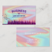 Gartenpflege und Landschaftsschutz - Holografische Visitenkarte (Vorne/Hinten)