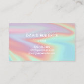 Gartenpflege und Landschaftsschutz - Holografische Visitenkarte (Rückseite)