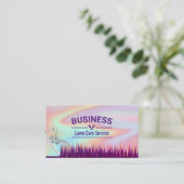 Gartenpflege und Landschaftsschutz - Holografische Visitenkarte (Stehend Vorderseite)