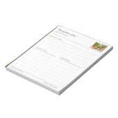 Gartenplan Pflanzen Notizblock (Rotiert)