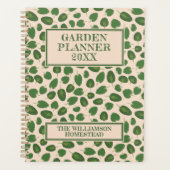 Gartenplanung Boho Natur Rustikaler Grüner Tan Planer (Vorderseite)