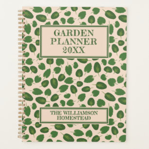 Gartenplanung Boho Natur Rustikaler Grüner Tan Planer