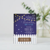 Gartenpostkarte Party Einladung Postkarte (Stehend Vorderseite)