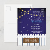 Gartenpostkarte Party Einladung Postkarte (Vorne/Hinten)