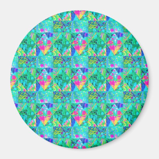 Gartenquiltmalerei mit Hydrangea und Blues Magnet (Vorne)