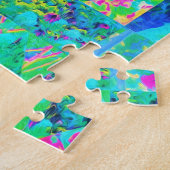 Gartenquiltmalerei mit Hydrangea und Blues Puzzle (Seite)