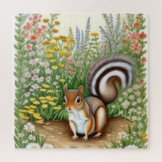 Gartenquirrel Puzzle (Vertikal)