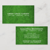 GartenRasenfläche Fußball Feld Visitenkarte (Vorne/Hinten)