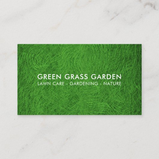 GartenRasenfläche Fußball Feld Visitenkarte (Vorderseite)