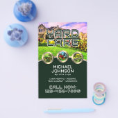 Gartenrasenmähen pflegen modernen Flyer (Einzeln)