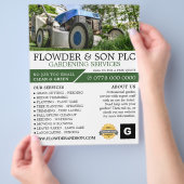 GartenRasenmäher, Gartenservice, Gartenbauer Flyer (Hand)