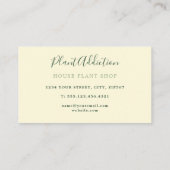 Gartenreben hübsche Visitenkarte (Rückseite)