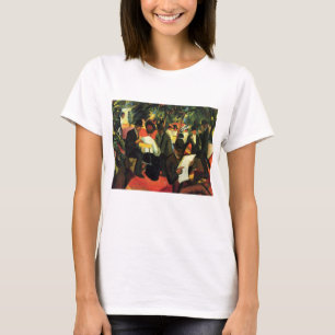 Gartenrestaurant von August Macke. Vintage Kunst T-Shirt