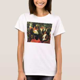 Gartenrestaurant von August Macke. Vintage Kunst T-Shirt