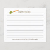 Gartenrezeperkarte (Rückseite)