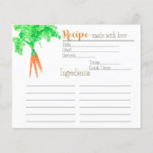 Gartenrezeperkarte (Vorderseite)