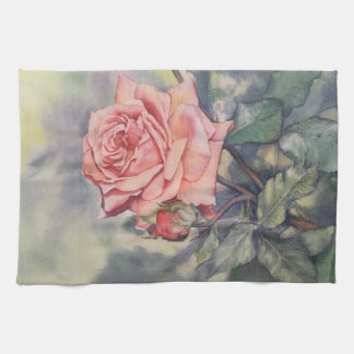 Gartenrose Geschirrtuch