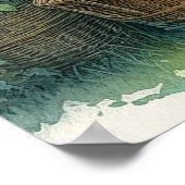 Gartenrückgang Landschaft 1 Poster (Ecke)