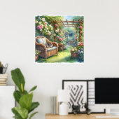 Gartenrückgang Landschaft 3 Poster (Heimbüro)