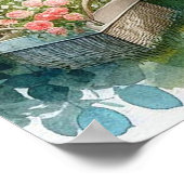 Gartenrückgang Landschaft 5 Poster (Ecke)