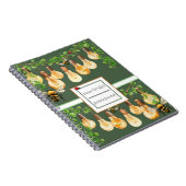 Gartensaitenleuchten mit Bienen. Ladybug Notizblock (Rechte Seite)