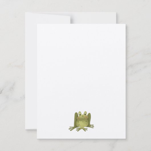 Gartensammlung ・ Frosch Einladung (Rückseite)