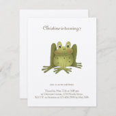 Gartensammlung ・ Frosch Einladung (Vorne/Hinten)