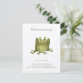 Gartensammlung ・ Frosch Einladung (Stehend Vorderseite)