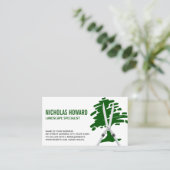 Gartenscheren | Landschaft | Baumlogo Visitenkarte (Stehend Vorderseite)