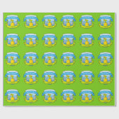 Gartenschild mit Bannern Geschenkpapier (Flach)