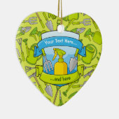 Gartenschild mit Bannern Keramik Ornament (Rechts)