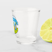 Gartenschild mit Bannern Schnapsglas (Rechts)