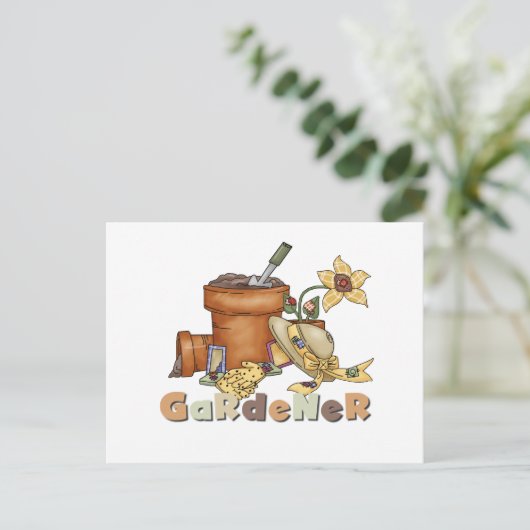 Gartenschirme und Geschenke Postkarte (Stehend Vorderseite)