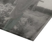 Gartenschmuck in Schwarz-Weiß Schneidebrett (Ecke)