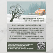 Gartenschnee, Schneebeseitigungsfirma Werbung Flyer (Vorne)