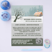 Gartenschnee, Schneebeseitigungsfirma Werbung Flyer (Einzeln)