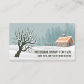 Gartenschnee, Schneebeseitigungsfirma Werbung Visitenkarte (Vorderseite)