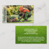 Gartenschneider-Pflanze | Landflucht Visitenkarte (Vorne/Hinten)