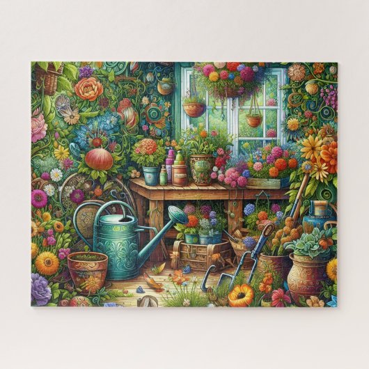 Gartenschuppen-Rätsel Puzzle (Horizontal)