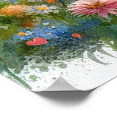 Gartenschwingenlandschaft 1 poster (Ecke)