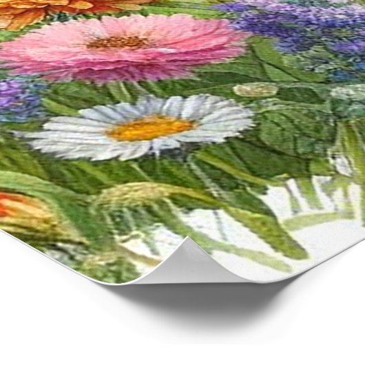 Gartenschwingenlandschaft 2 poster (Ecke)