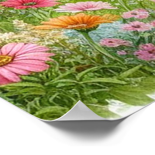 Gartenschwingenlandschaft 3 poster (Ecke)