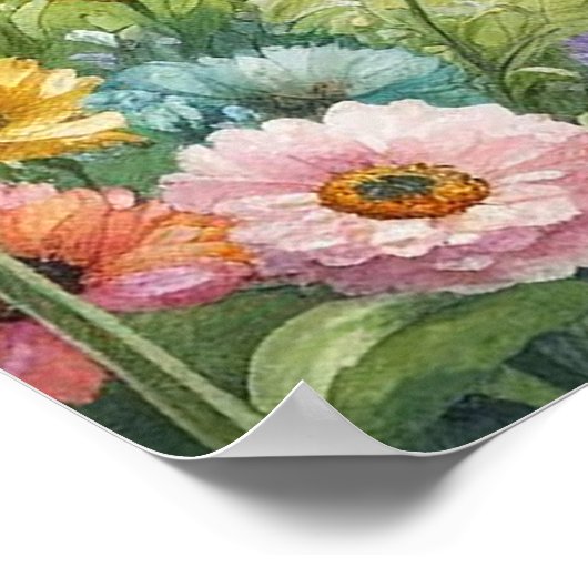 Gartenschwingenlandschaft 8 poster (Ecke)